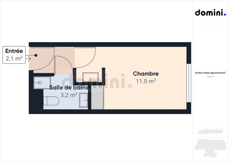 Appartement - 35 m² - 1 pièce