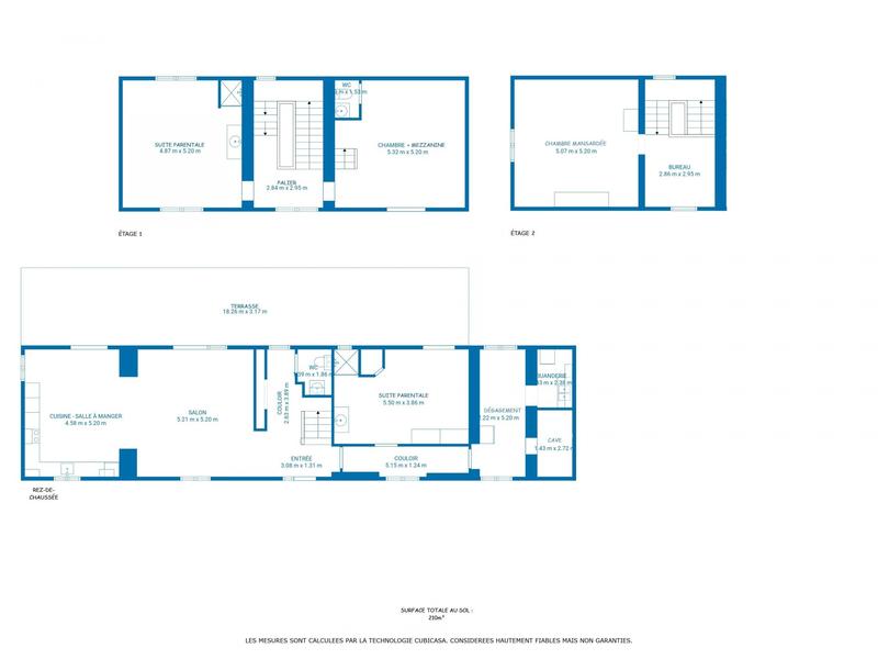 Maison - 210 m² - 7 pièces