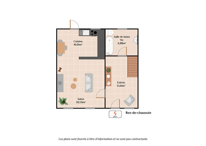 Maison - 80 m² - 2 pièces