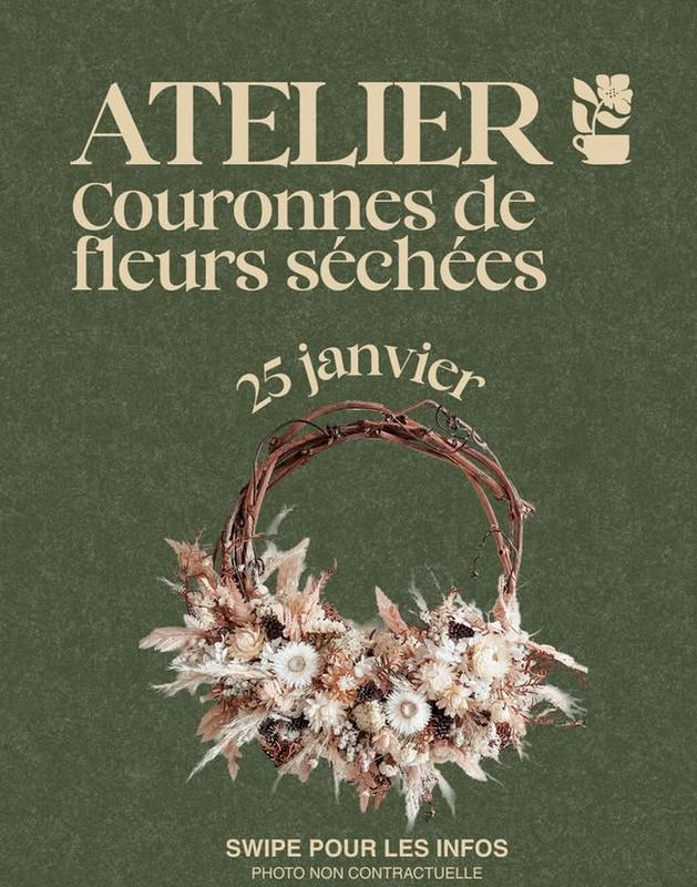 Atelier Couronnes de fleurs séchées