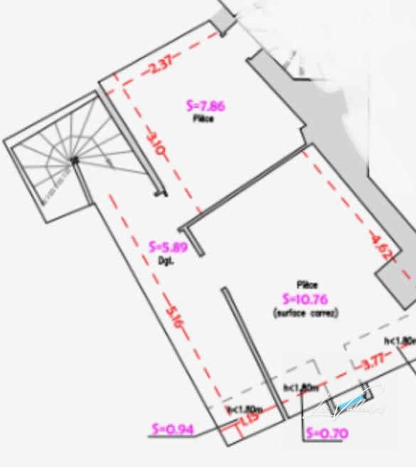 Appartement - 25 m² - 2 pièces