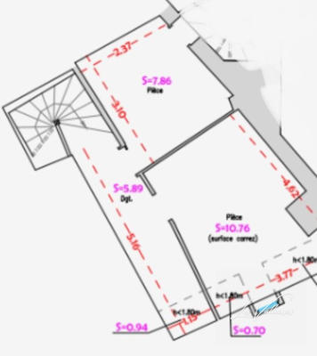 Appartement - 25 m² - 2 pièces