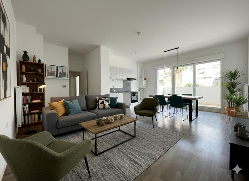 Appartement - 62 m² - 3 pièces