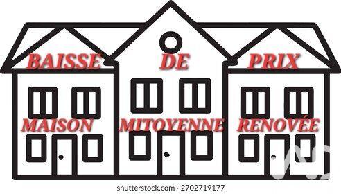 Maison de ville - 95 m² - 5 pièces