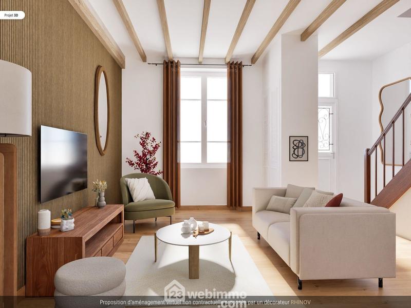 Maison de ville - 95 m² - 4 pièces