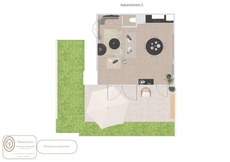 Appartement - 75 m² - 3 pièces