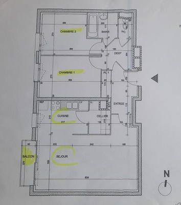 Appartement - 66 m² - 3 pièces