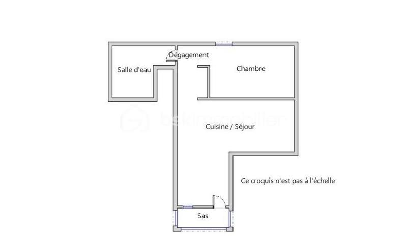 Appartement - 30 m² - 2 pièces