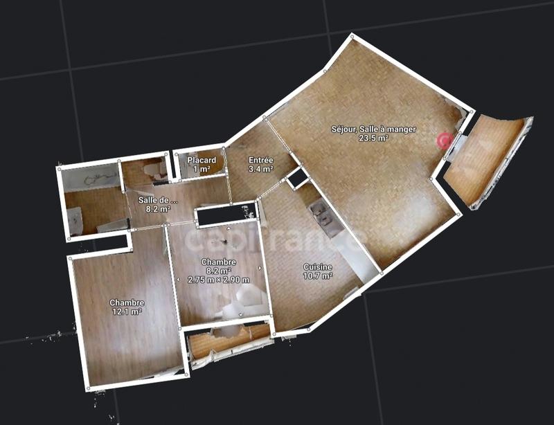 Appartement - 68 m² - 3 pièces