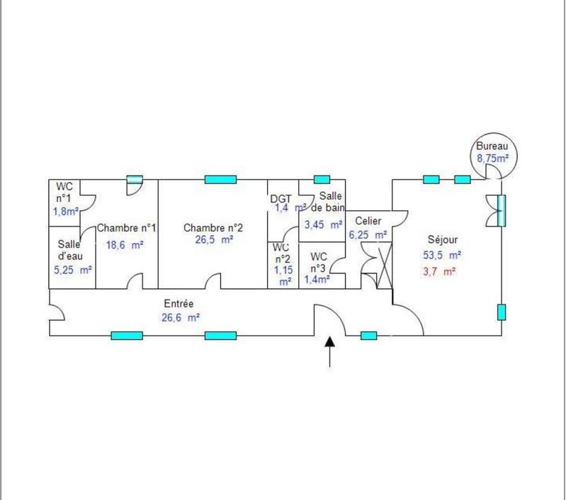 Appartement - 153 m² - 4 pièces