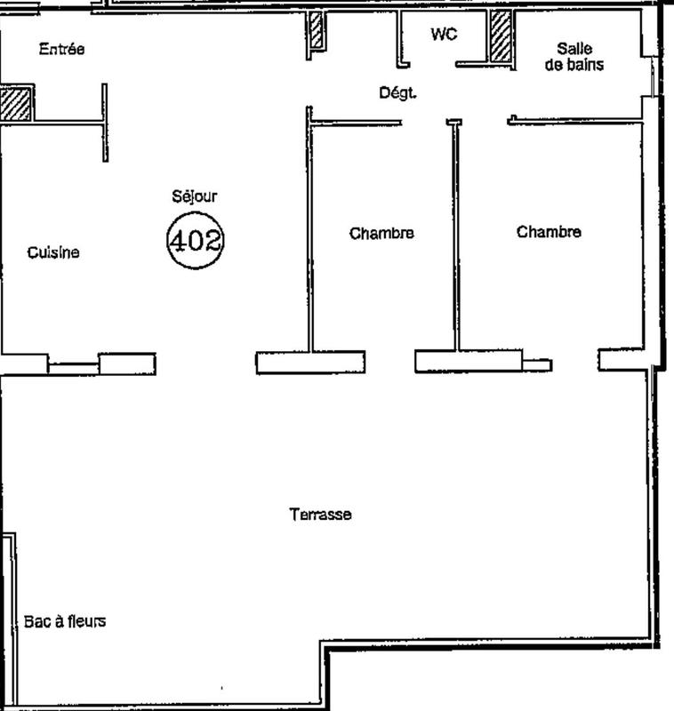 Appartement - 65 m² - 3 pièces