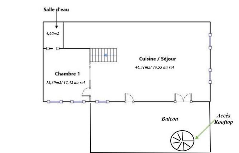 Appartement - 101 m² - 4 pièces