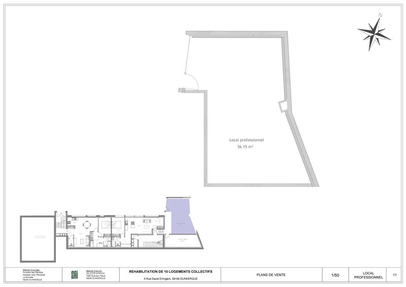 Local d'activités - 36 m² - 2 pièces