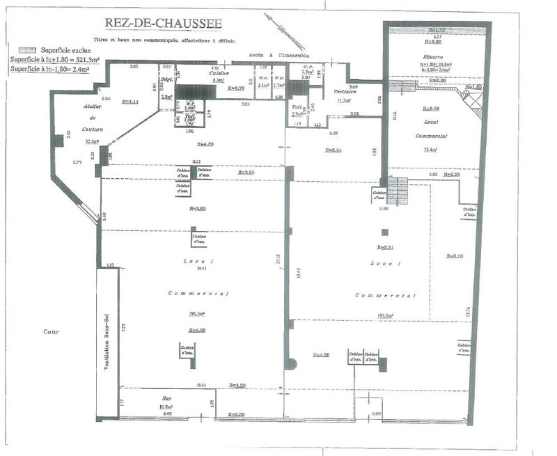 Local commercial - 522 m²