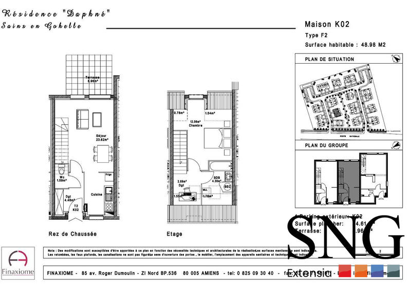 Villa - 50 m² - 2 pièces