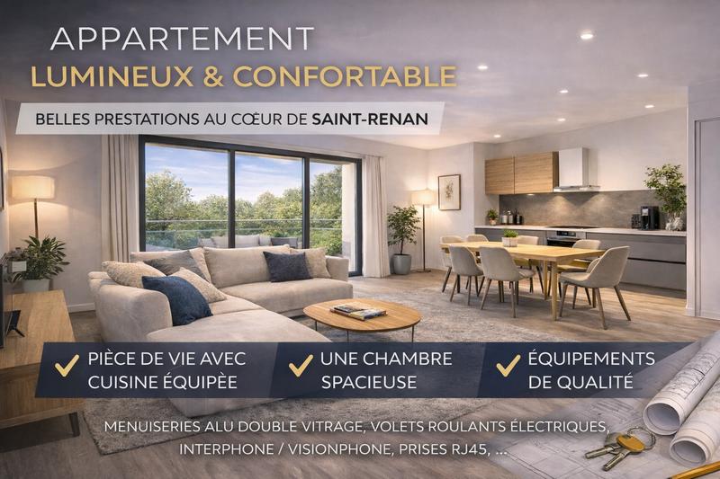 Appartement - 60 m² - 2 pièces