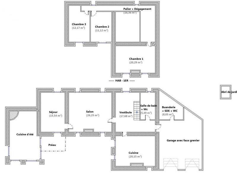 Maison - 176 m² - 7 pièces