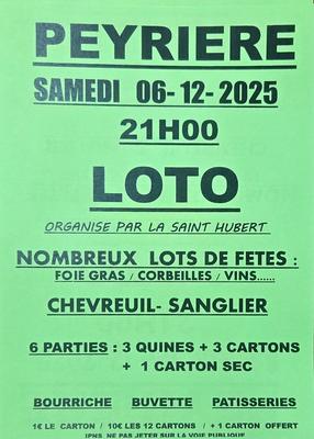 Loto de la Société de chasse