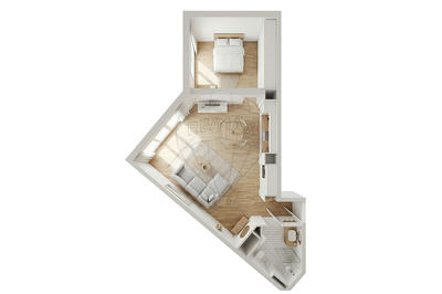 Appartement - 63 m² - 2 pièces