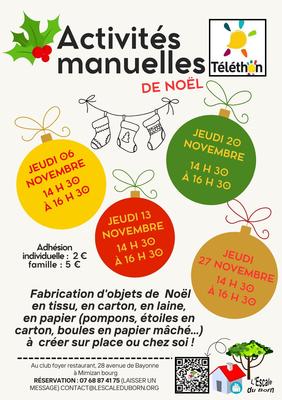 Activités manuelles de Noêl