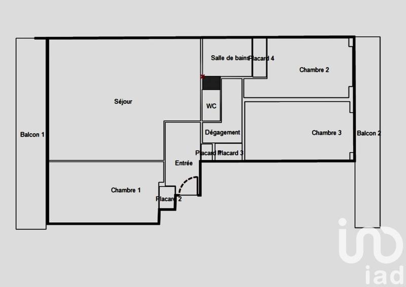 Appartement - 85 m² - 4 pièces