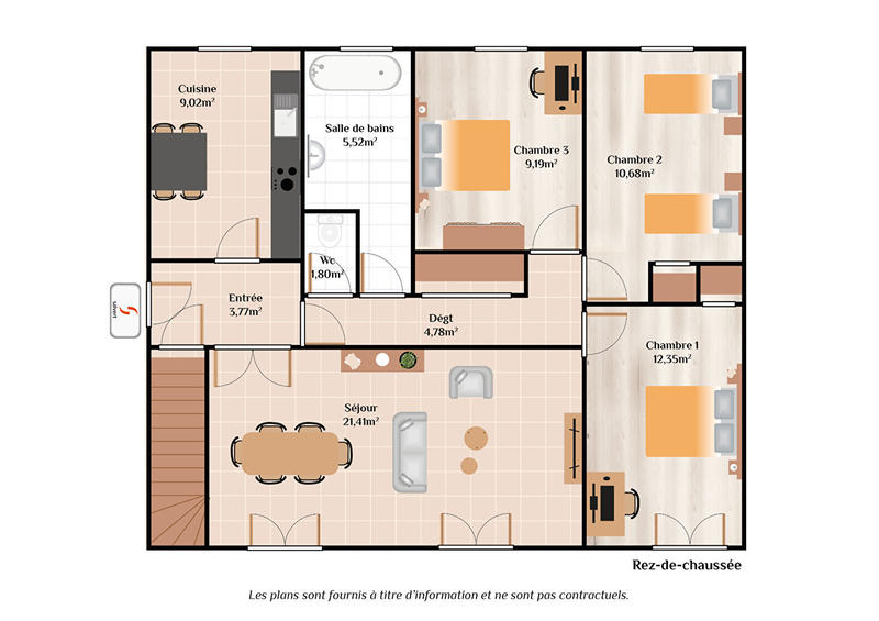 Maison - 81 m² - 4 pièces