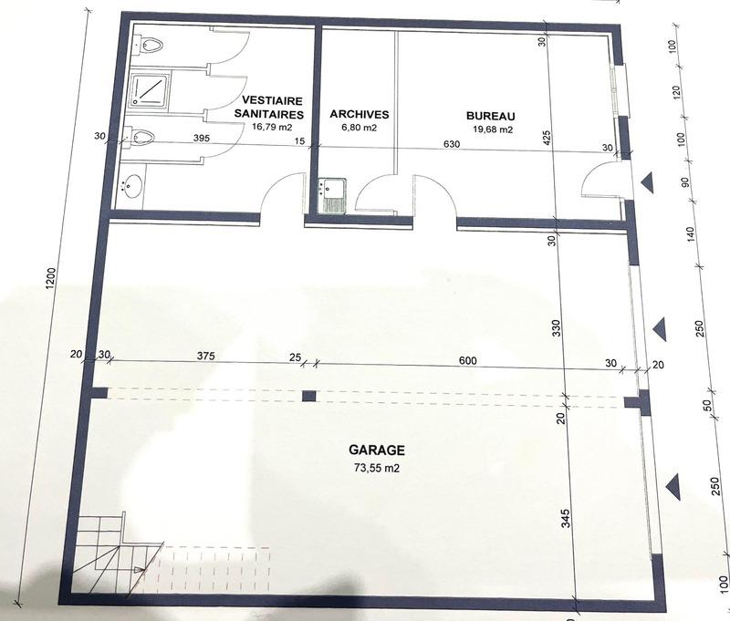 Local artisanal - 117 m² - 3 pièces