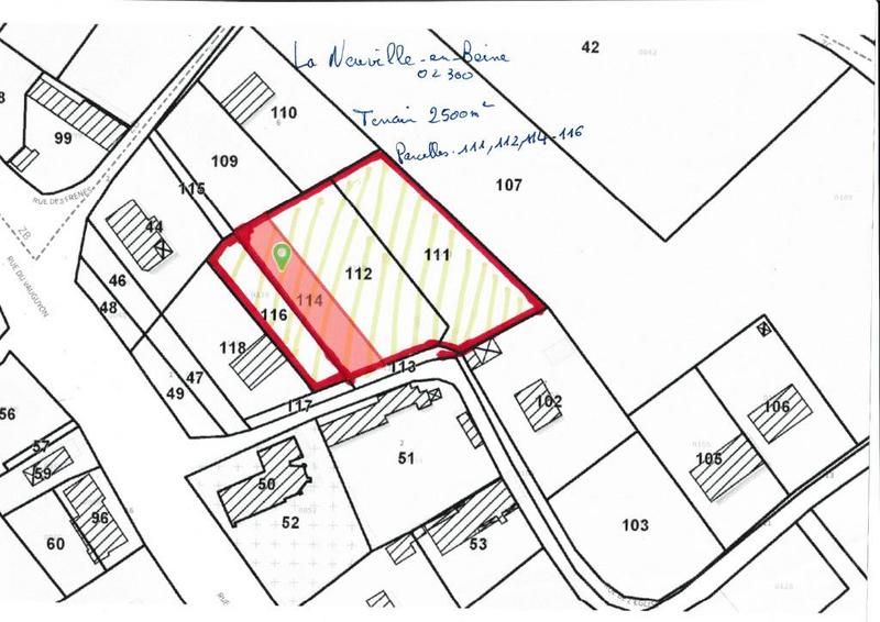 Terrain constructible - 2 500 m²