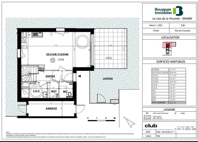 Maison - 92 m² - 4 pièces