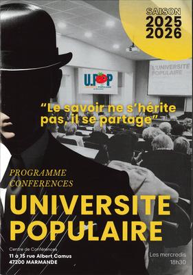 Conférence Upop &quot;La Boétie - Montaigne&quot; par Anne-Marie Cocula