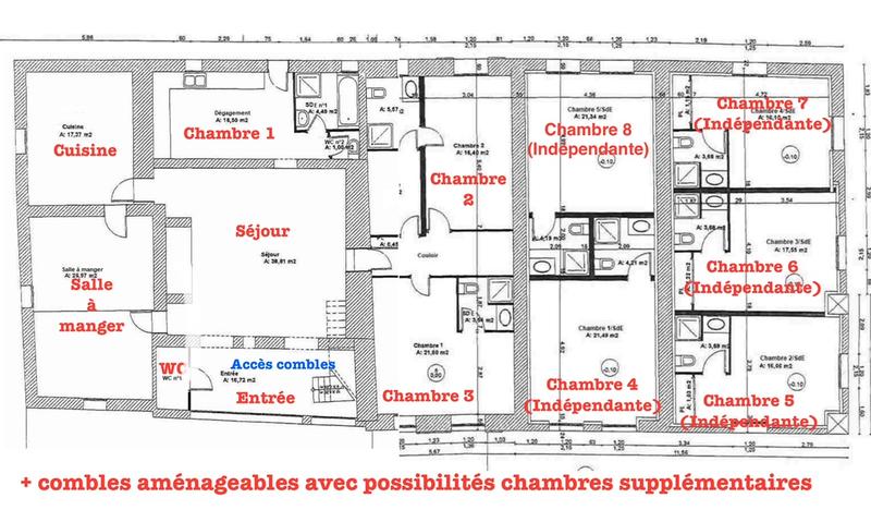 Corps de ferme - 293 m² - 12 pièces