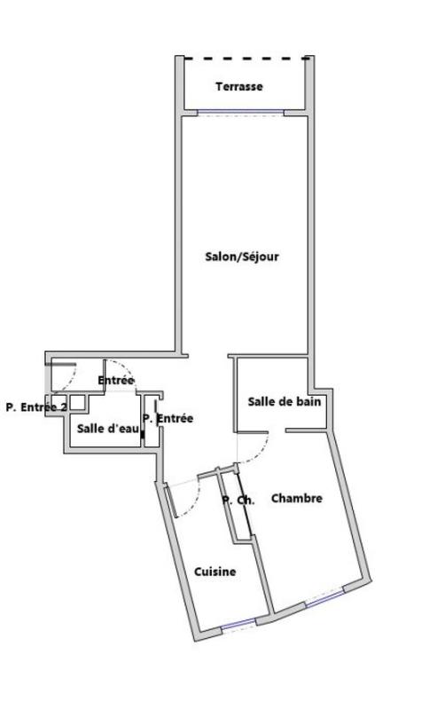 Appartement - 59 m² - 2 pièces