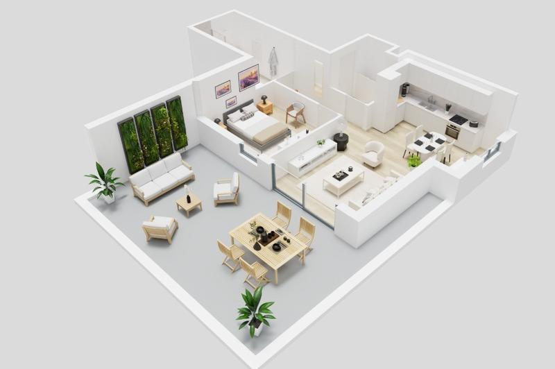 Appartement - 71 m² - 3 pièces