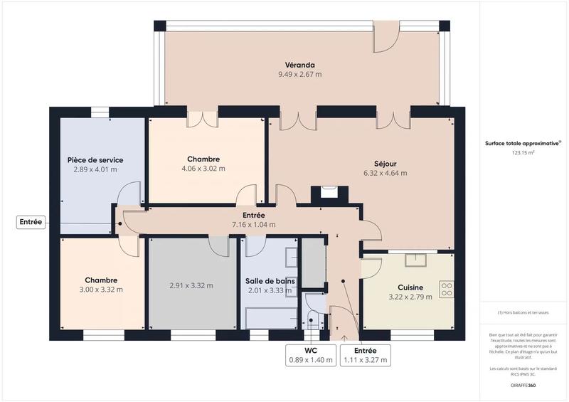 Maison - 96 m² - 7 pièces