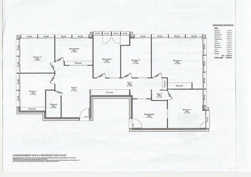 Bureau - 223 m² - 11 pièces