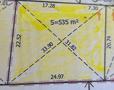 Terrain constructible - 535 m²
