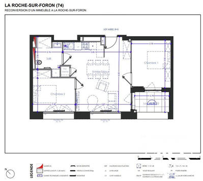 Appartement - 56 m² - 3 pièces