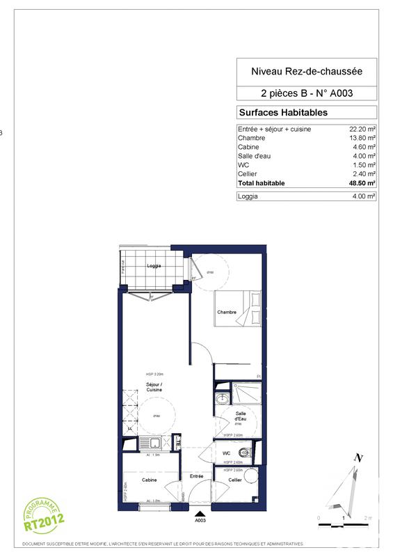 Appartement - 49 m² - 3 pièces