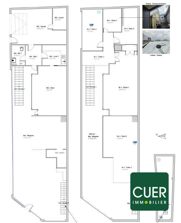 Local commercial - 263 m² - 5 pièces