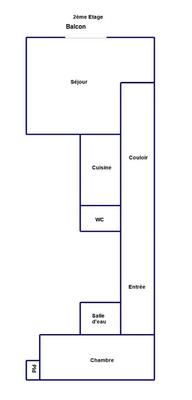 Appartement - 66 m² - 2 pièces