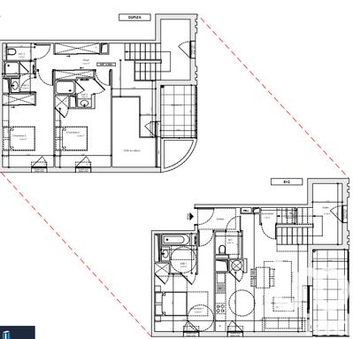 Duplex - 114 m² - 4 pièces