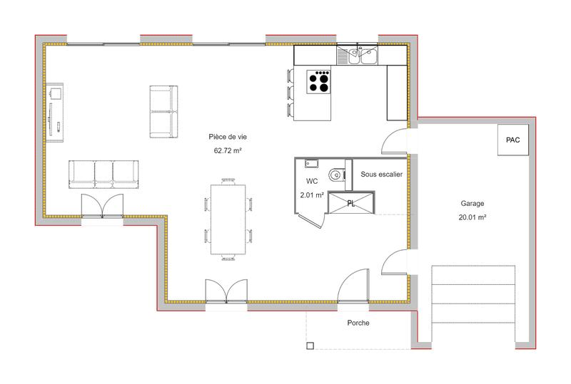 Maison - 110 m² - 4 pièces