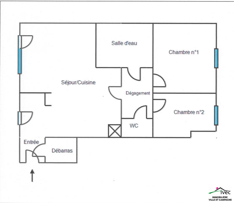 Appartement - 63 m² - 3 pièces