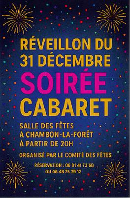 Réveillon du 31 décembre - Soirée cabaret