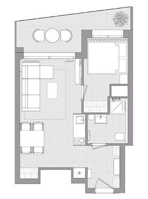 Appartement - 31 m² - 2 pièces