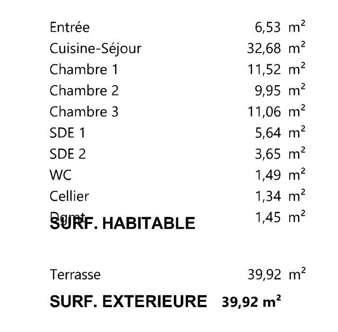 Appartement - 86 m² - 4 pièces