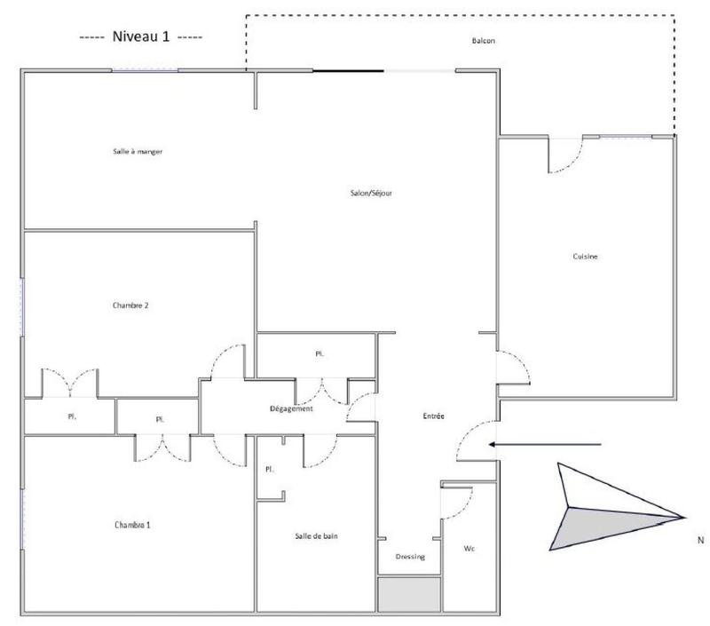 Appartement - 79 m² - 4 pièces