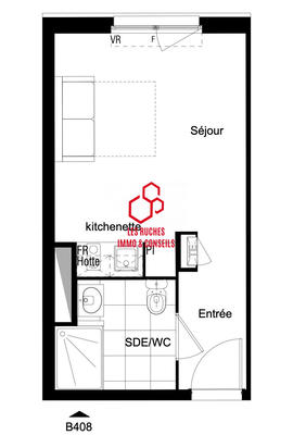 Appartement - 24 m² - 1 pièce