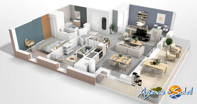 Appartement - 66 m² - 3 pièces