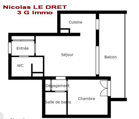 Appartement - 48 m² - 2 pièces